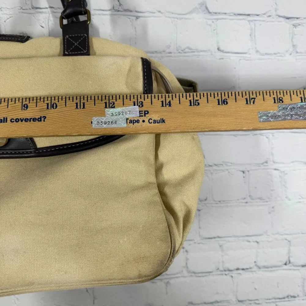 Eddie Bauer Diaper Weekender Travel Bag Canva Leather Changing Pad